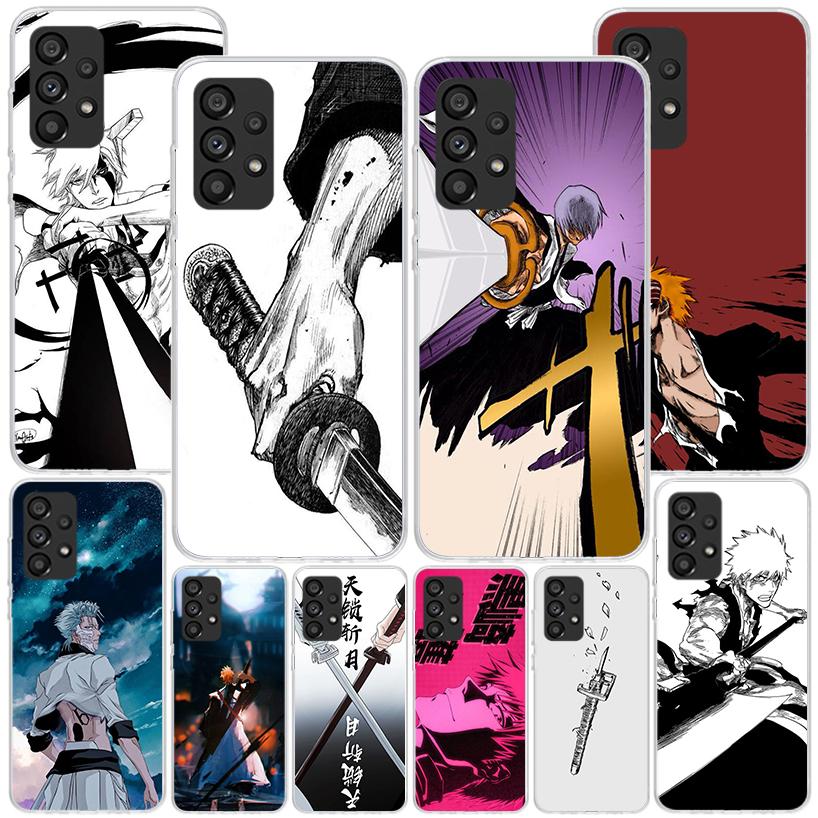 Japanese Anime Bleach Phnoe Case for Samsung Galaxy A17 A37 A57 A16 A26 A36 A56 A15 A14 A13 A55 A54 A53 A35 A34 A33 A25 A24 A23