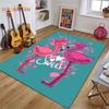 3D Flamingo Rug Carpet for Livingroom Bedroom Kids Room Colorful Modern Rug Non Slip Floor Carpet INS Style Decor Flower Carpet