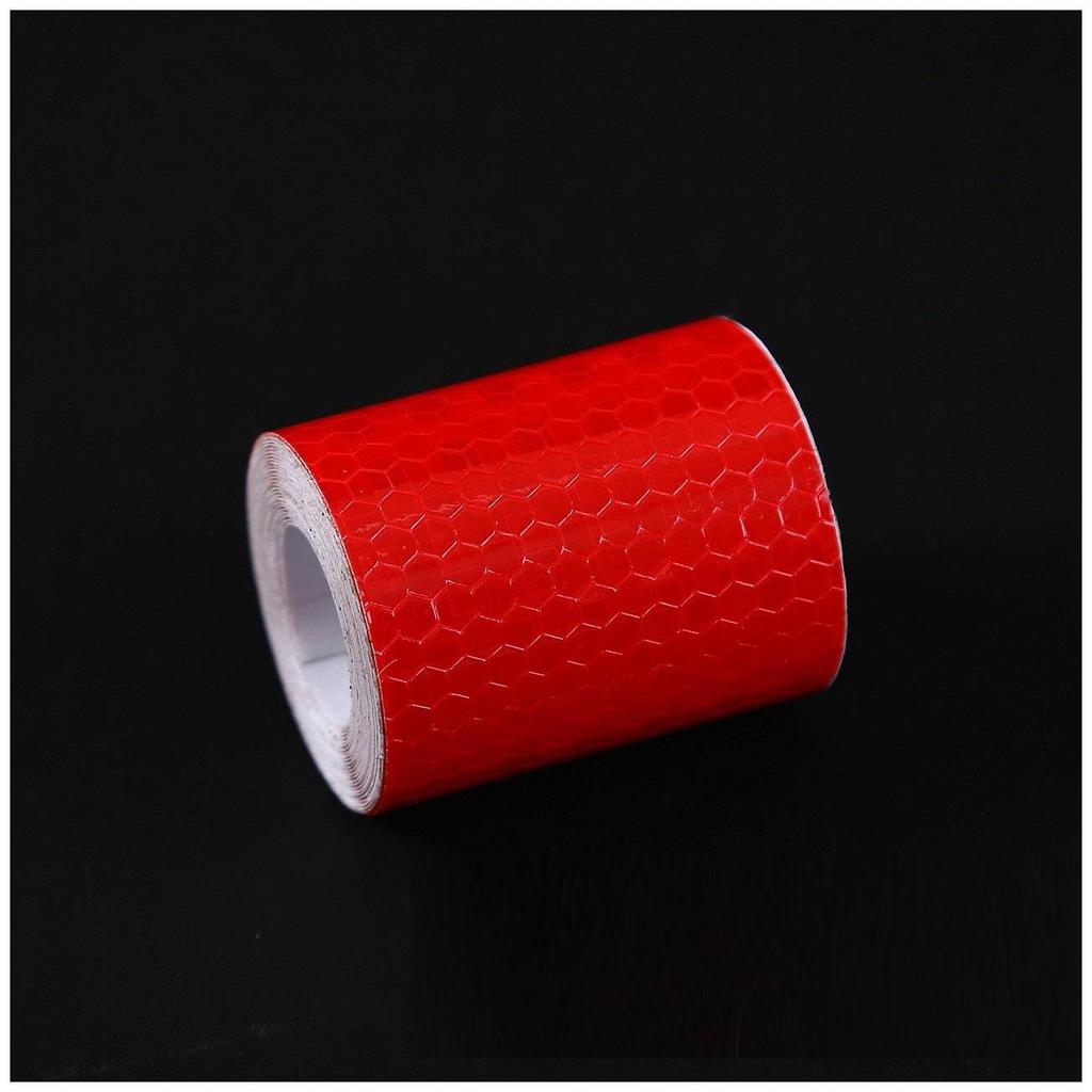 Tri-Color Reflective Crystal Grid Tape for Cars, Bikes, and Motorcycles