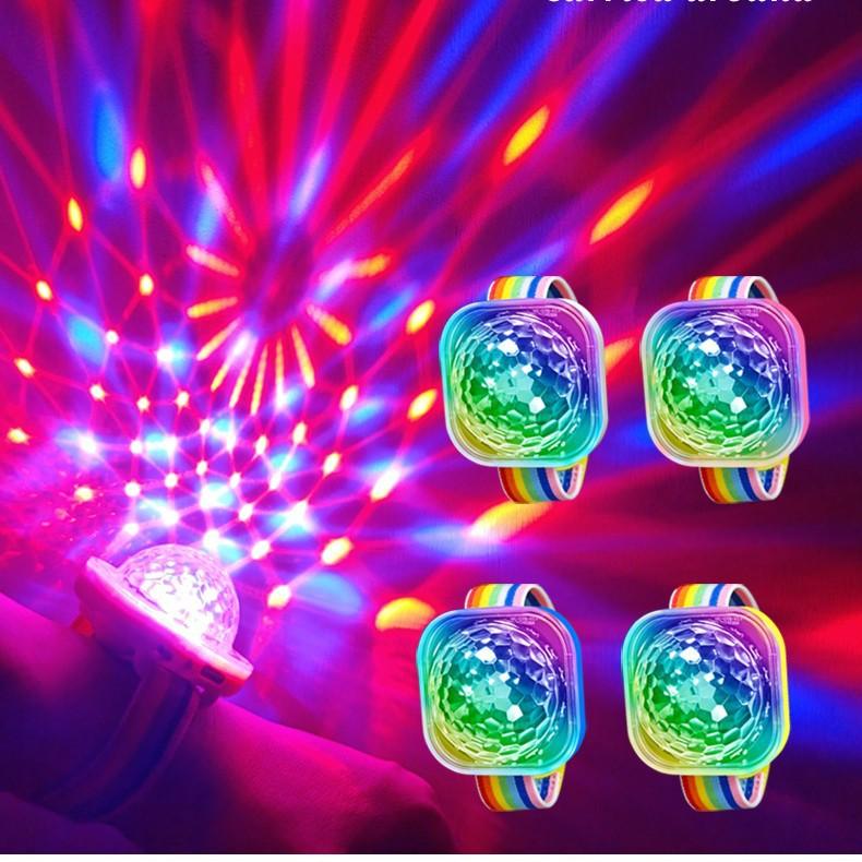 1PC Wrist Light Smurf USB Color Light 5V Charging Wear Light Auto Supplies Car Suction Cup Watch Ambient Light