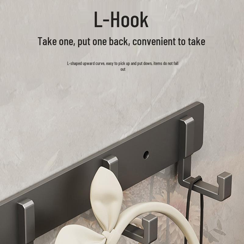 No-Drill Adhesive Wall Hook for Towels and Clothes