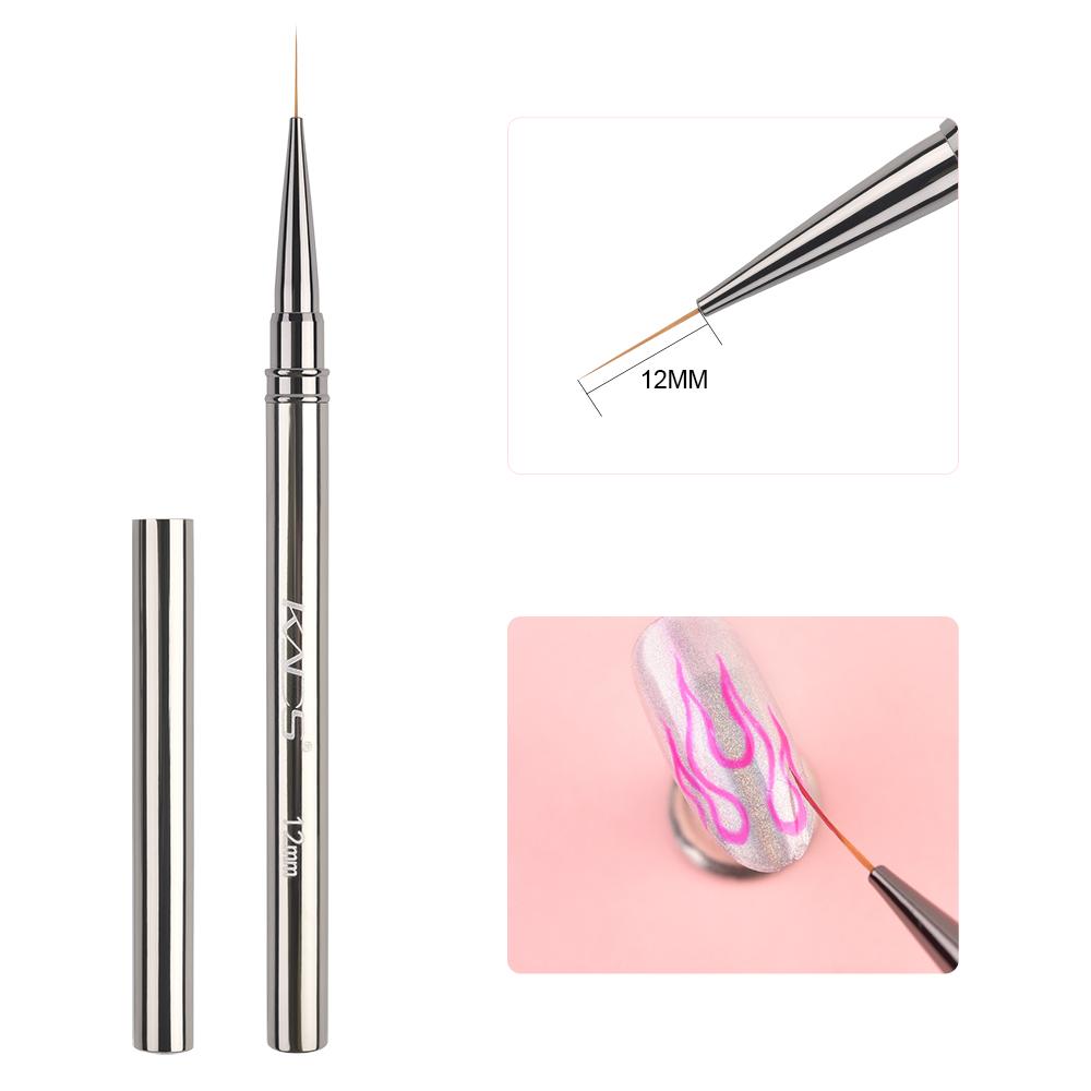 

kads Кисти для дизайна ногтей, кисть для ручной росписи, акриловый УФ-гель, краски, Builder, ручка для рисования, аксессуары для дизайна маникюра «сделай сам» Size 12