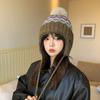 Wool Fair Isle Style Beanies Printed Lei Feng Hat Cute Jacquard Knitted Hat  Autumn
