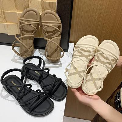 New Style Elegant Sandals for Women, Flat Bottom, Versatile and Comfortable Shoes