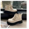 Women's Chunky Sole Ankle Boots - 2025 Summer Mesh Martin Boots Flat Platform Sandal Booties