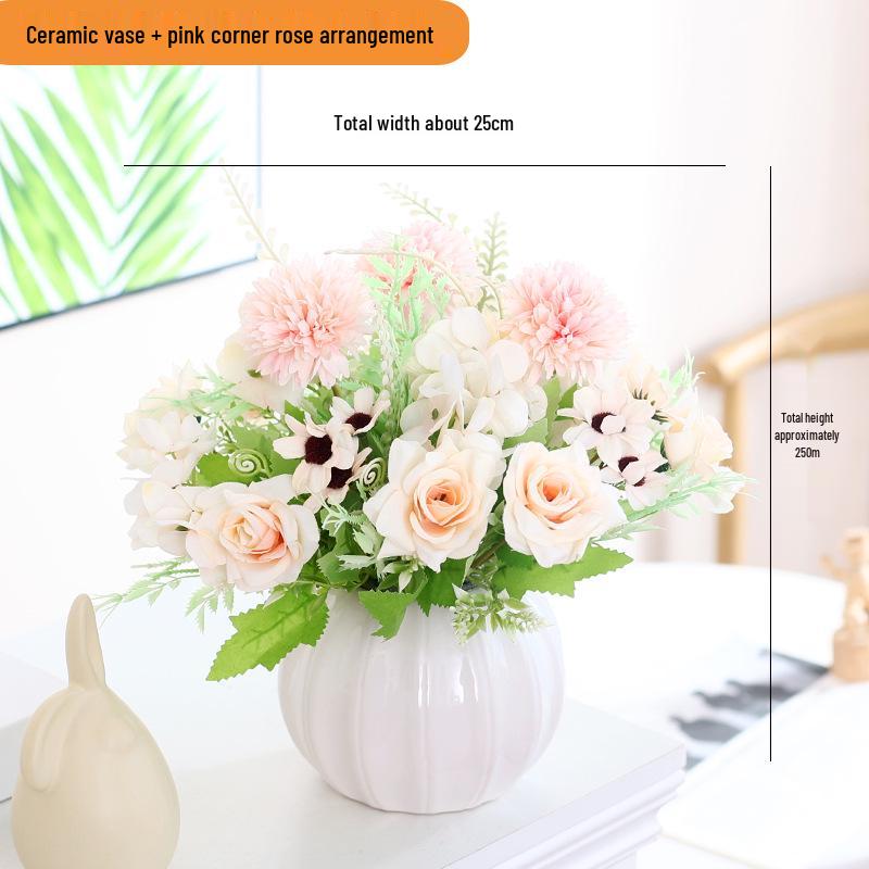 Artificial Silk Sunflower Floral Arrangement for Home Decor