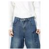 Vintage Gallery-shaped Machete Jeans Men's Loose Structure Design Sense Wide-leg Pants Straight Loose Jeans for Men Fashionable and Comfortable Pants