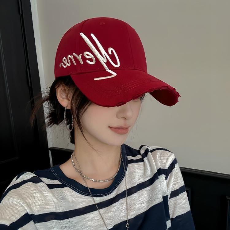Baseball Cap For Men Women With Embroidered Letters Sun Protection Adjustable Cotton Casual For Spring Autumn