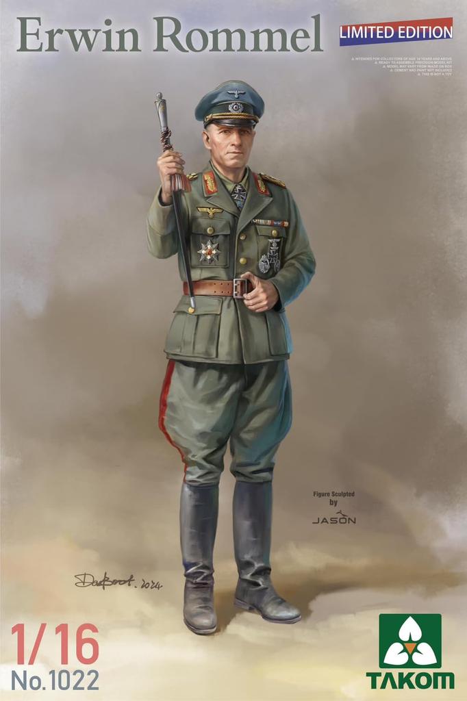 TAKOM scale Erwin Rommel plastic model TKO1022 1/16
