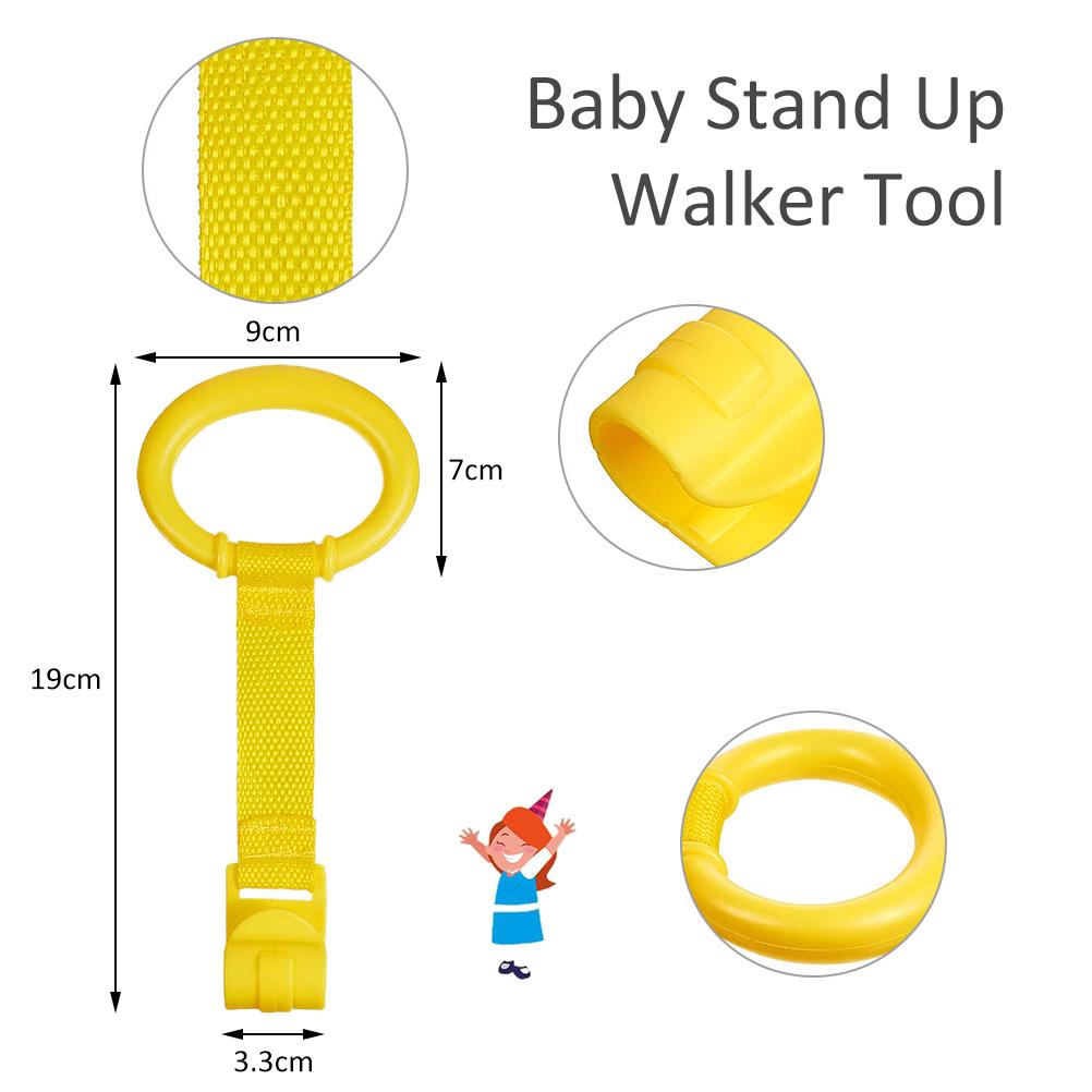 4 Pcs Baby Stand Up Walker Tool Rings Baby Pull Rings for Playpen Baby Crib Hooks Baby Training