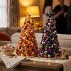 Set Albero da Lavoro con Finitura Glitterata a Tema Fantasma Kit Decorazione con Perline Spettrale per Halloween Regalo Festivo