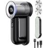 Fabric Shaver Electric Lint Remover Rechargeable Lint Shaver Digital Display Fabric Sweater Shaver 3 Speeds 6 Leaf Blades for Clothing To Remove