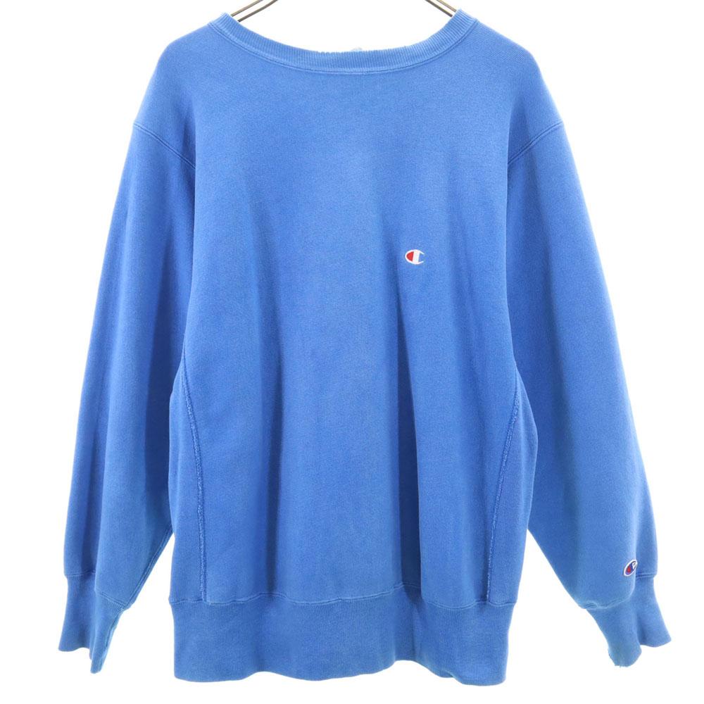 Champion 90s Reverse Weave USA Made Old Embroidered Tag Long Sleeve Sweat Trainer Men's Used