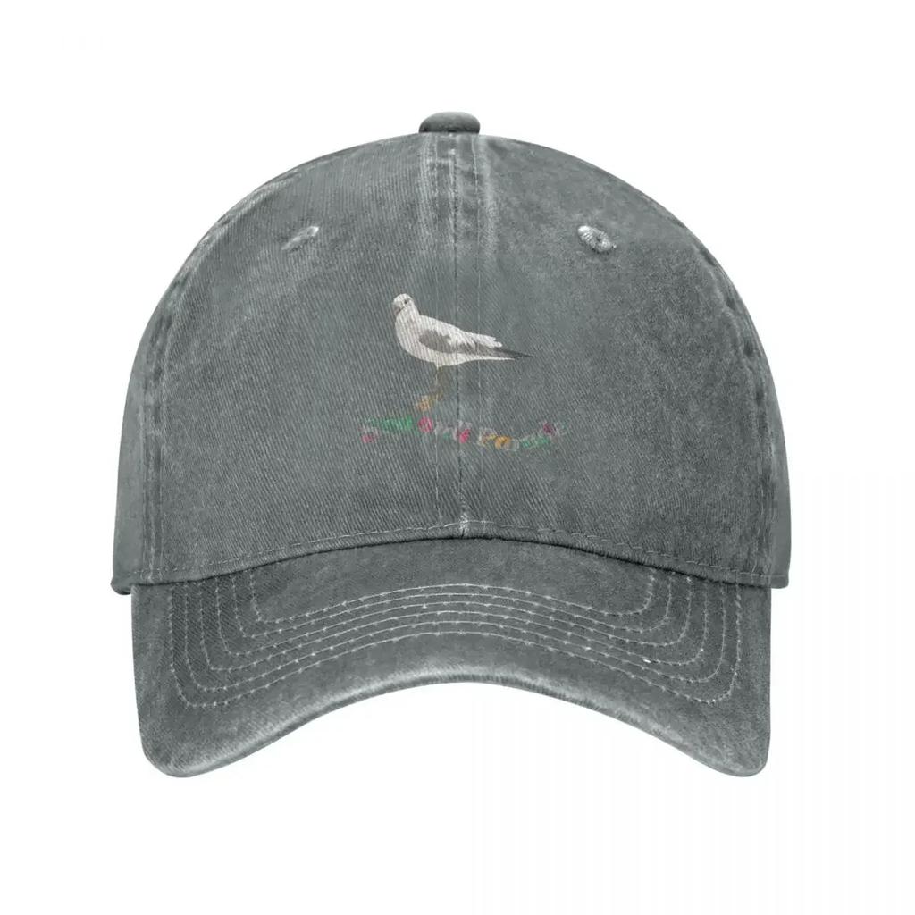 Möwe auf Dunkelblauem Baseball Cap Militärkappe Unisex Strandausflug Snapback Cap Unisexs Tennis Damen