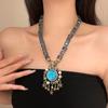 2026 New Y2K Sweet Pendant Necklaces Women Exaggerated Tassel Moon Star Beaded Necklaces Halloween Party Holiday Jewelry Gifts