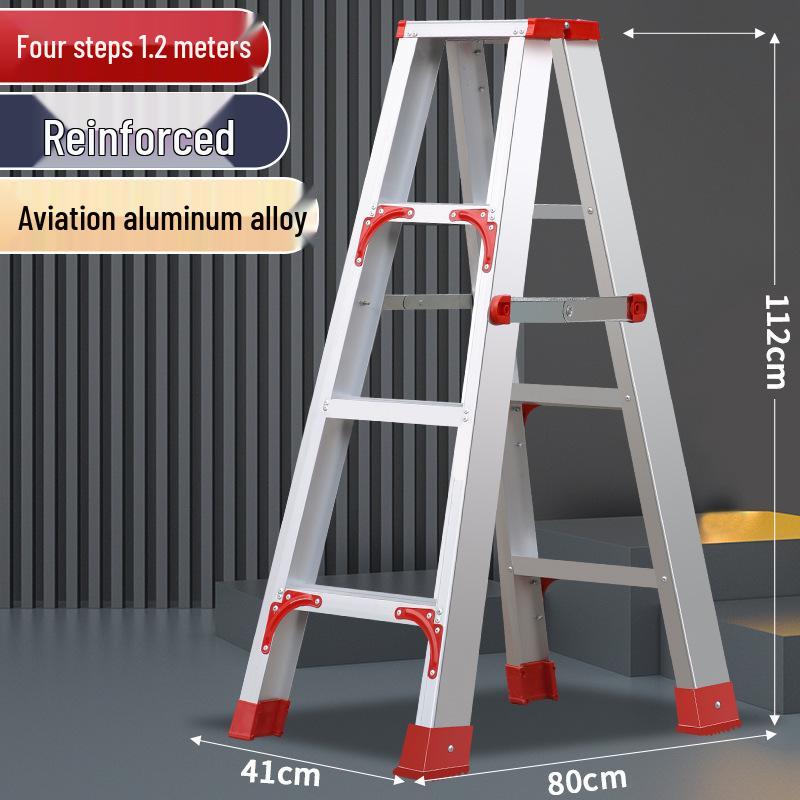 Multi-functional A-frame Aluminum Alloy Folding Telescopic Ladder for Indoor & Outdoor Use