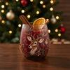 Retro-Stil Feiertagsgeschirr Weihnachts-Glaskunstbecher mit Löffel, Klassischer handbemalter Borosilikat-Design-Becher mit Weihnachtsmann, Rentier, Schneemann, Glasware
