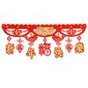 Decorative Chinese New Year Dragon Banners Felt Spring Festival Hanging Flag  Lunar New Year