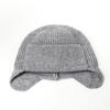 Knit Brimless With Solid Color Earflaps Design Soft Acrylic Winter Pullover Hat For Unisex Adults Teens Daily Cycling Wear