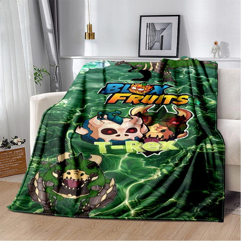 29 Style New B-Blox Fruit Cartoon Flannel Blanket,Soft Throw Blanket for Home Bedroom Bed Sofa Travel Cover Kid Gift