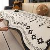 New Sofa Cushion Four Seasons Universal Fixed Non-Slip Light Luxury High-End Straight Row Leather Sofa Cover Cushion
