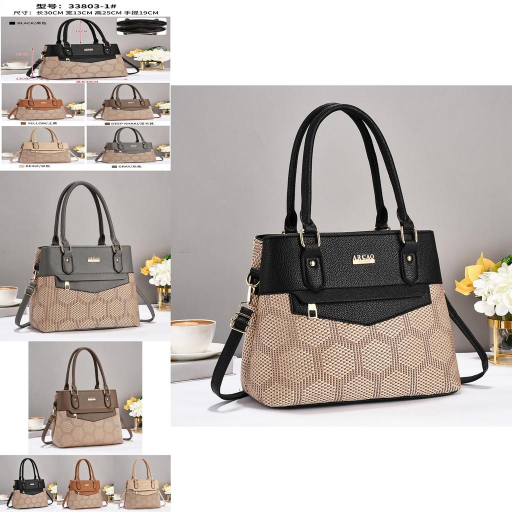 Stylish Women's Tote Bag In Elegant Black And Earthy Tones With Chic Design Features