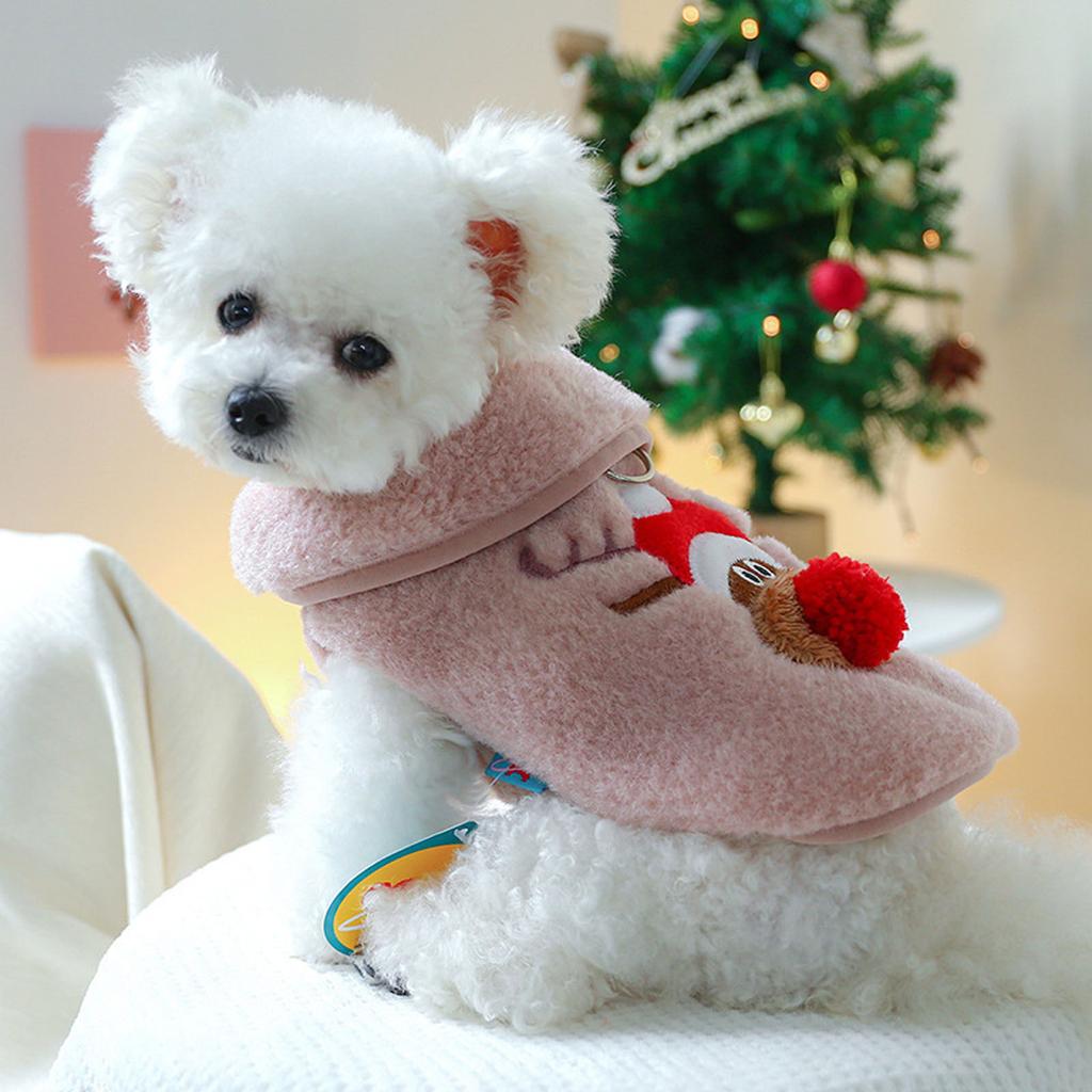 Small Dogs Vest Coat Christmas Reindeer Vest Costume Dressup Clothes Kitten Photoshooting Props Festival Holiday Suit