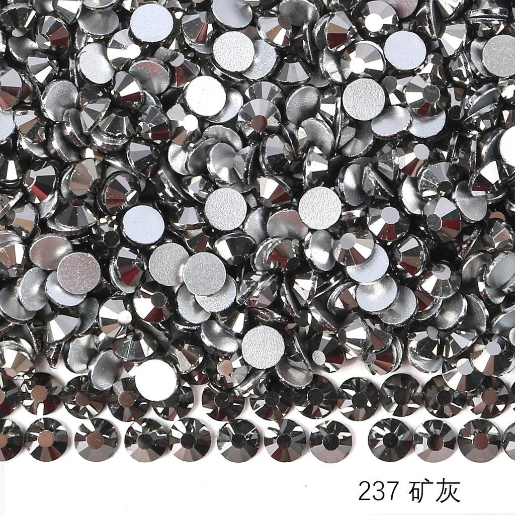 Ss3-Ss30 Strass Ab Colorés Verre Fond Plat Strass Diamant Cristal Coloré Rond Autocollant Manucure Diy Diamant