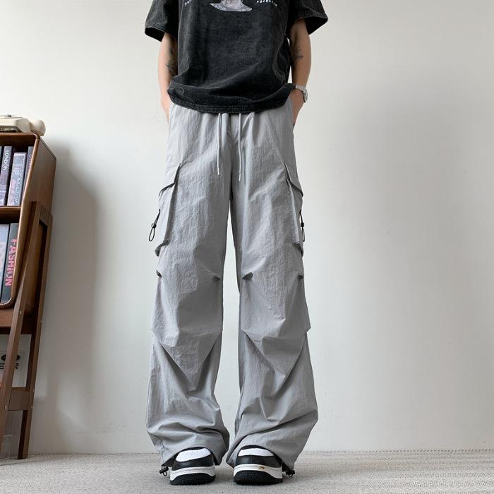 Spring new American high street tooling pants men's loose casual charging paratrooper pants