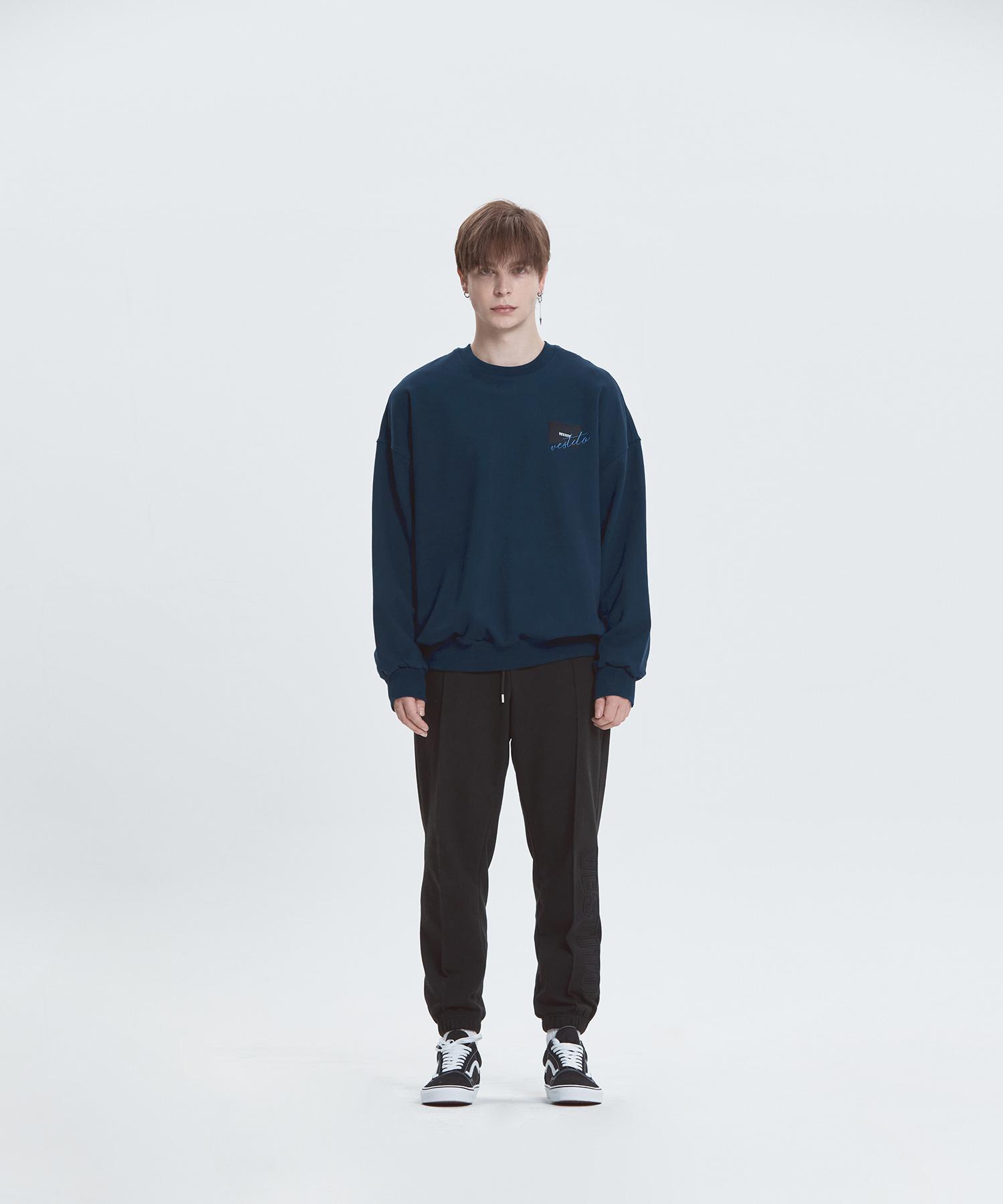 Свитшот Bestitto с двойным логотипом (Свитшот с двойным логотипом) Navy/S
