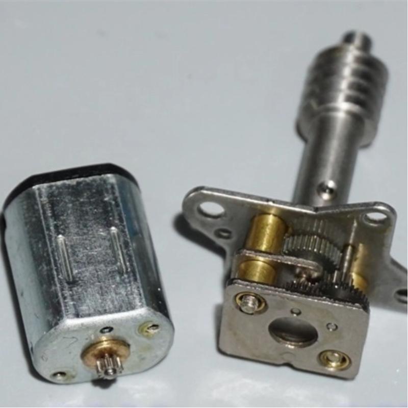 1Pcs Dc 3V 5V 6V 62Rpm Long Screw Shaft Worm Gear Motor Model Aircraft Folding Landing Micro N20 Full Metal Gearbox Gear Motor