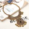 Bohemian Vintage Necklace For Women Gypsy Double Chain Coin Ethnic Tribal Statement Necklace Turkish Jewelry Collier