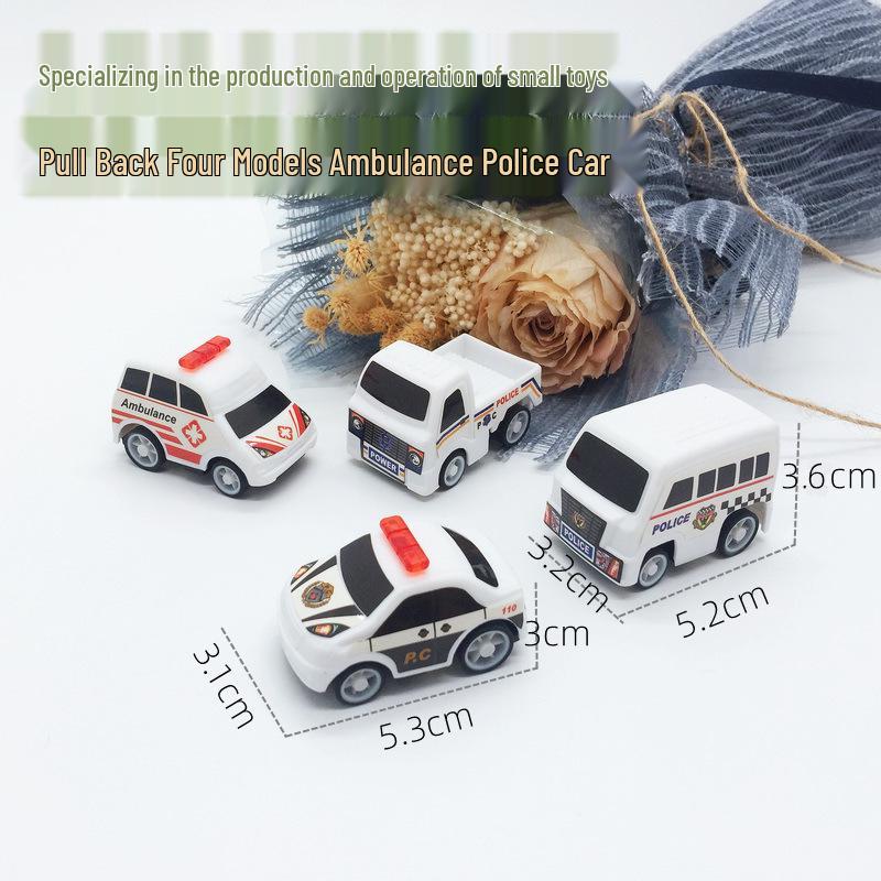 Mini Pull-Back Fire Truck Toy for Kids - Popular Street Vendor Gift
