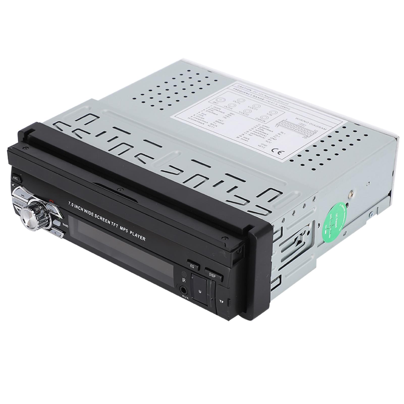 

7-дюймовая телескопическая автомобильная стереосистема с одним DIN MP5 SWM9601, выдвижная автомобильная стереосистема с сенсорным экраном белый