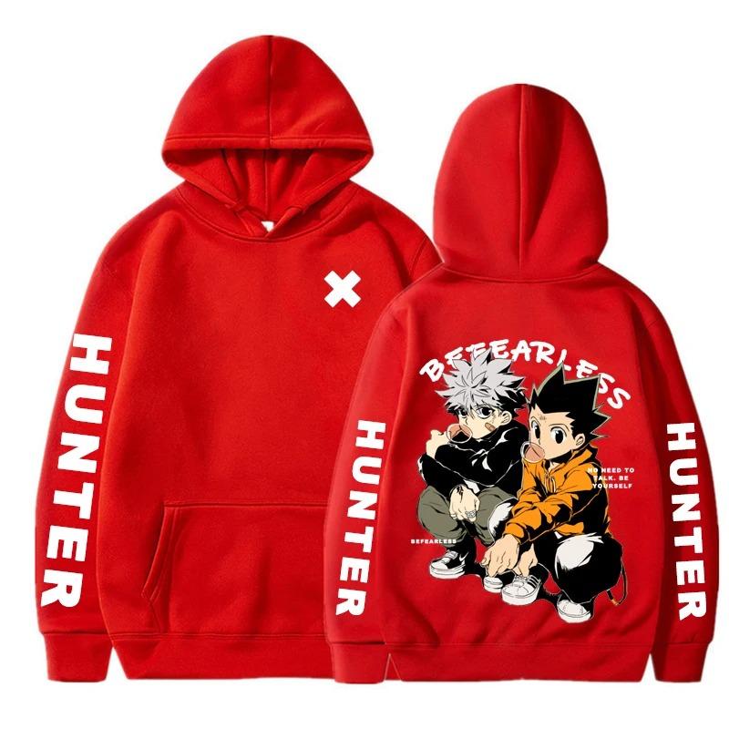 

Japan Anime Hunter X Hunter Graphic Print Hoodies Killua Zoldyck Gon Harajuku Unisex Pullover Oversized Streetwear Hoodie 3XL
