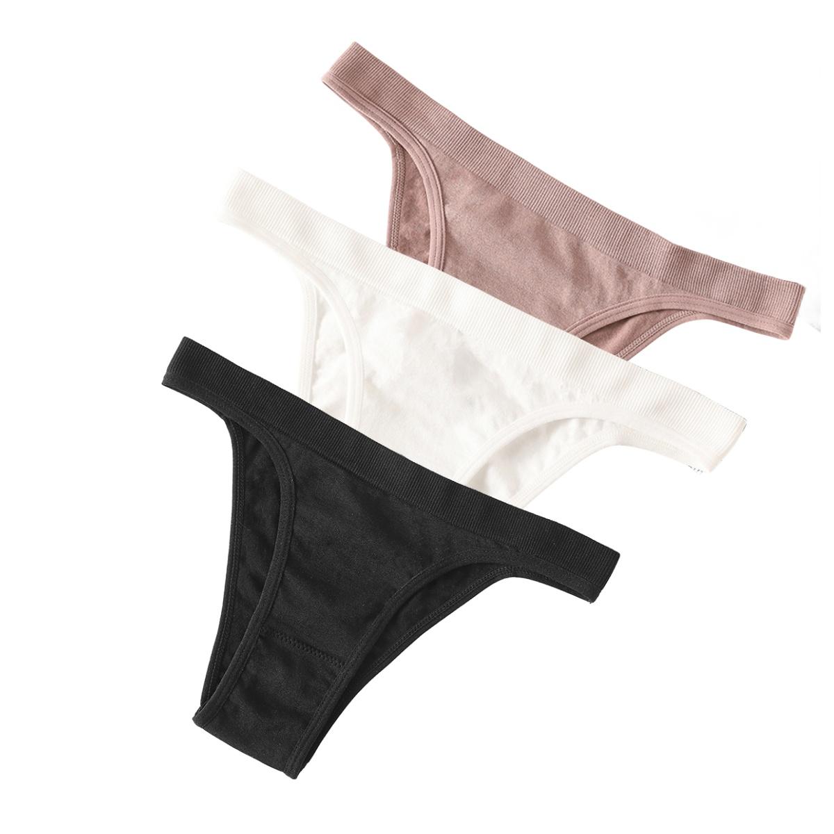 

3 шт./компл. Женские бразильские трусики с высокой посадкой, бесшовное нижнее белье, сексуальное нижнее белье, женские трусы, удобный спортивный комплект трусиков L&3Pcs