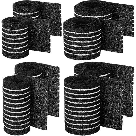 Geiserailie 8 шт. Ледяной пакет на ремне Эластичный, 4 размера Эластичный многоразовый ледяной ремень-удлинитель, Регулируемые ремни-удлинители на липучке Добавляют длину к большинству