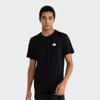 Adidas Solid Color Logo Casual Crew Neck T-Shirt Unisex Tops Black IT4339