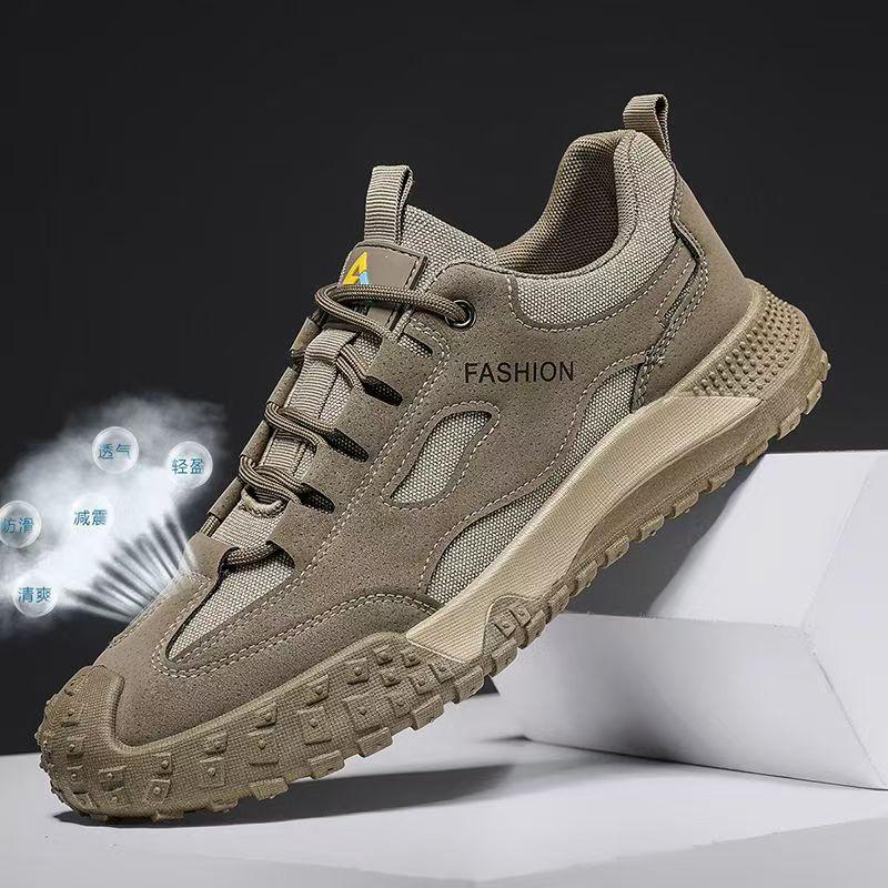 Men's shoes summer new sports boarding shoes casual shoes men's mesh labor insurance shoes