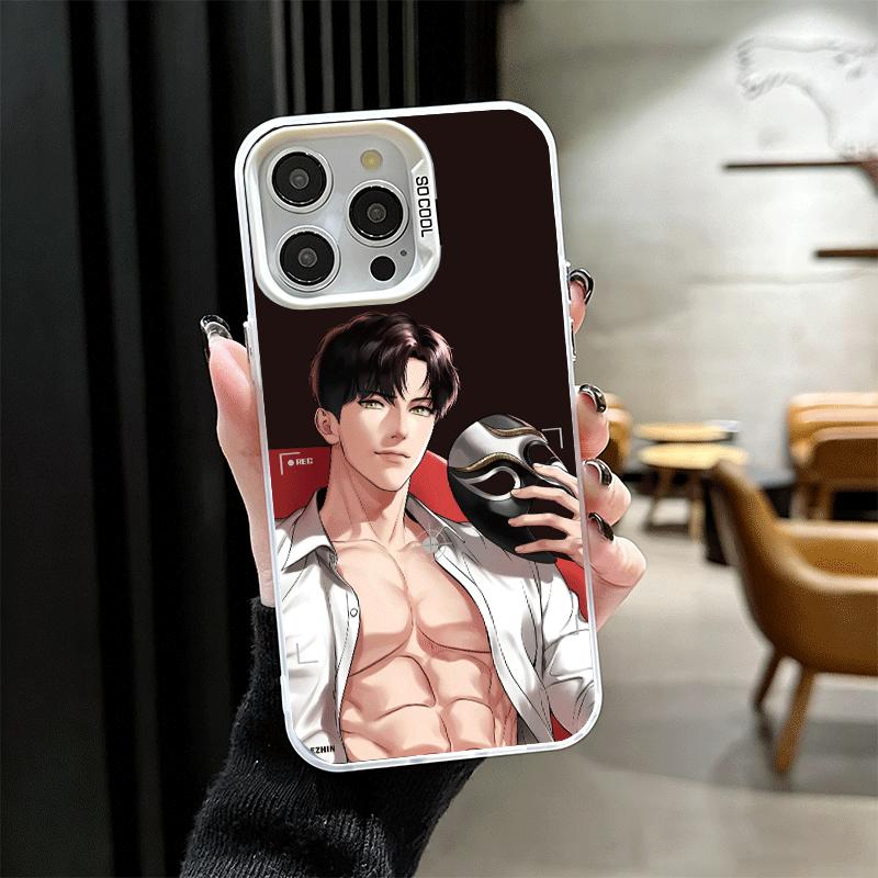 B-J A-Alex Anime Soft Phone Case for iPhone 15 16 17 Pro Max 17Air 16E 14 Plus 13 12 Mini Shockproof Cover Back Shell