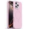 For iPhone 16 Pro Max Case Compatible with MagSafe Soft Microfiber Lining Liquid Silicone+PC Phone Cover