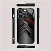 Mode geometrisch patroon gehard glazen telefoonhoes geschikt voor iPhone 17 16 15 14 13 12 11 Pro/Max/Plus anti-val achterkant
