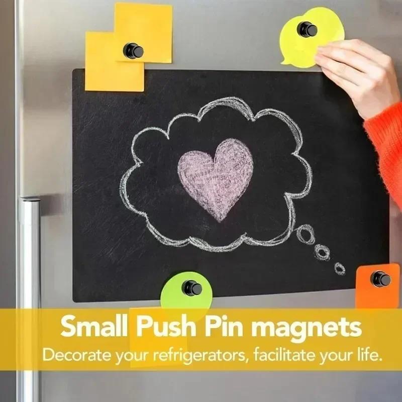 Small Metal Strong Magnetic Pushpins Whiteboard Fridge Magnet Sucker Thumbtack Power  Push Pins Office School Wholesale