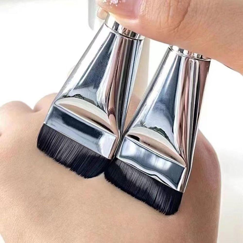 Korean Flat Head Ultra-thin Concealer Brush Korean Foundation Brush  Makeup Facial Mask
