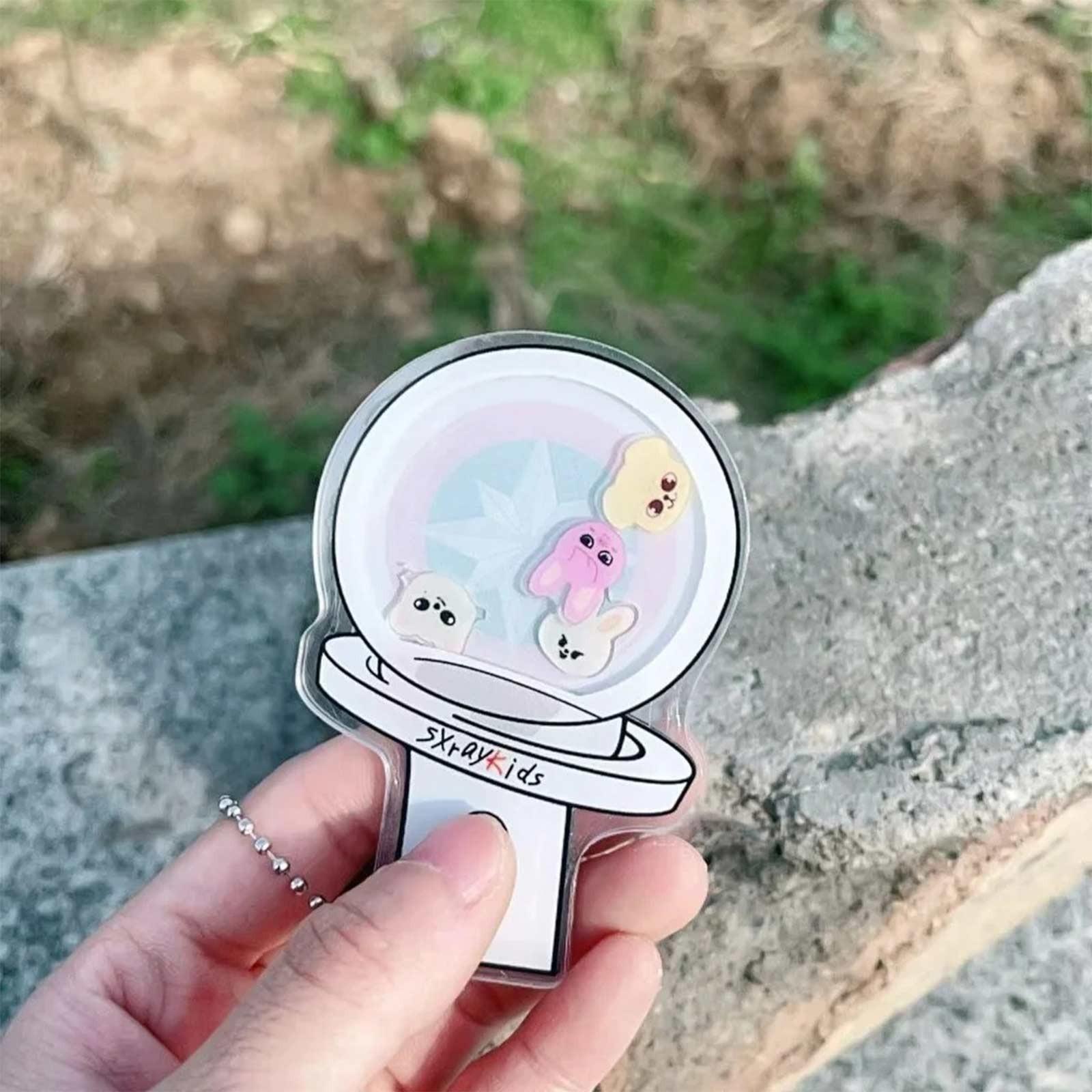 

2d Акриловый Компас Подставка Палочка Качающаяся Музыка Брелок Подвеска Аксессуар One Size белый