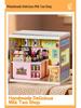 DIY Miniature Cabin Building Blocks Scene Model Educational Toy Gift