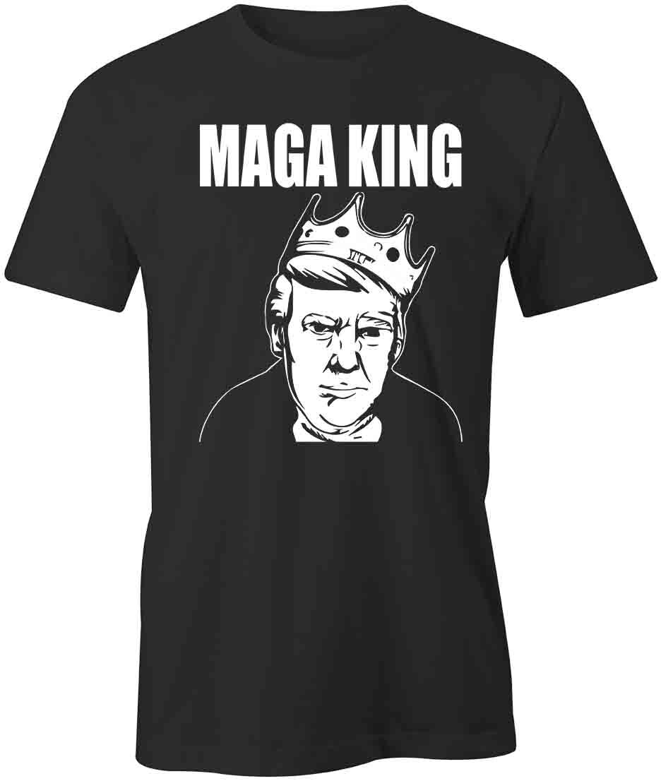 MAGA KING BIGGIE TShirt Tee Short-Sleeved Cotton S1BSA967 TRUMP XXXXL