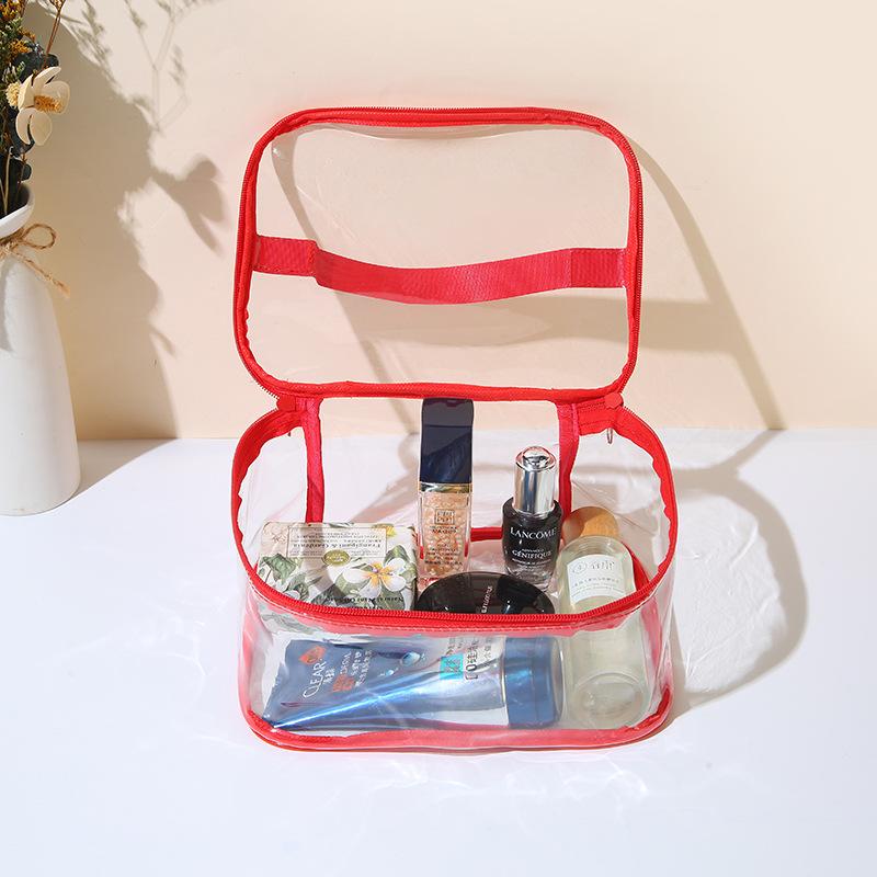 New Transparent Storage Bag Pouch with Zipper Carry Handle for Lego Small Building Blocks Toy Home Organization Outdoor Travel