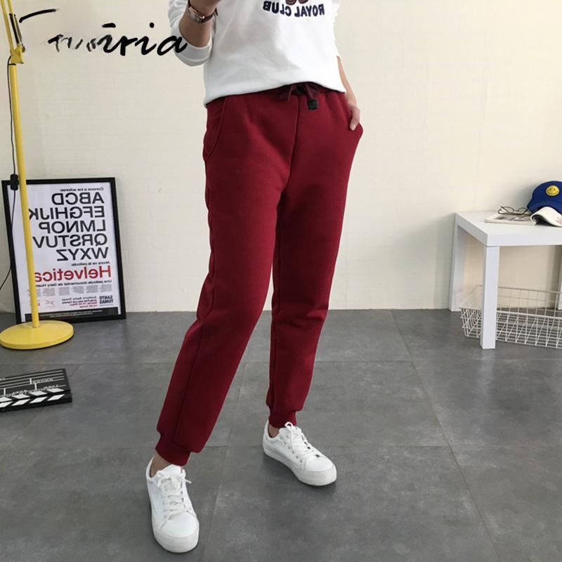 Παντελόνι μεγάλου μεγέθους Κασμίρ Χάρεμ ζεστό παντελόνι για γυναίκες Παντελόνια χειμερινού σπορ Γυναικεία ψηλόμεση παντελόνια