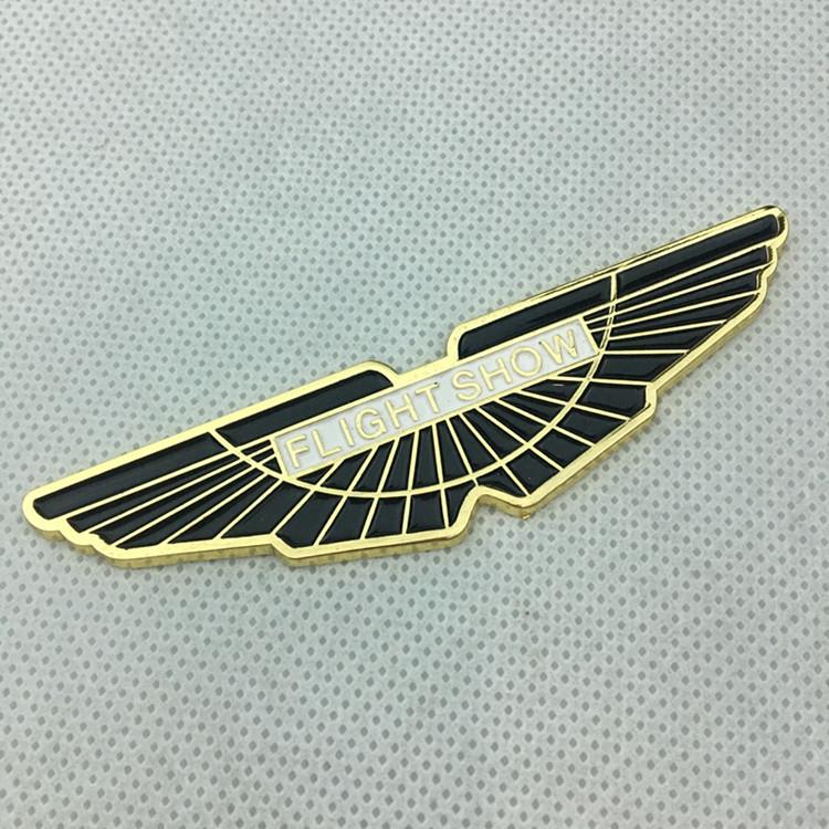 

Металлическая летающая эмблема Aston Martin Flight Show: Наклейка с логотипом автомобиля спереди, сзади, сбоку